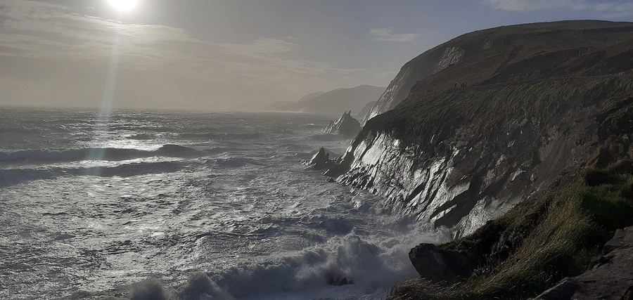 Atlantic cliffs on the Kerry coast